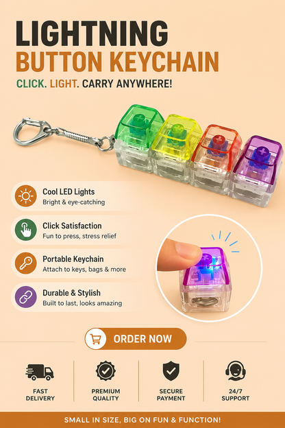 LED Keyboard Keychain