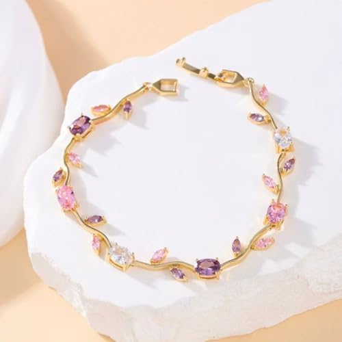 🌷 Tulip Bracelet Pink – Elegant Floral Bracelet for Girls & Women