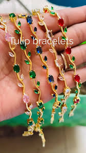 🌷 Tulip Bracelet Pink – Elegant Floral Bracelet for Girls & Women